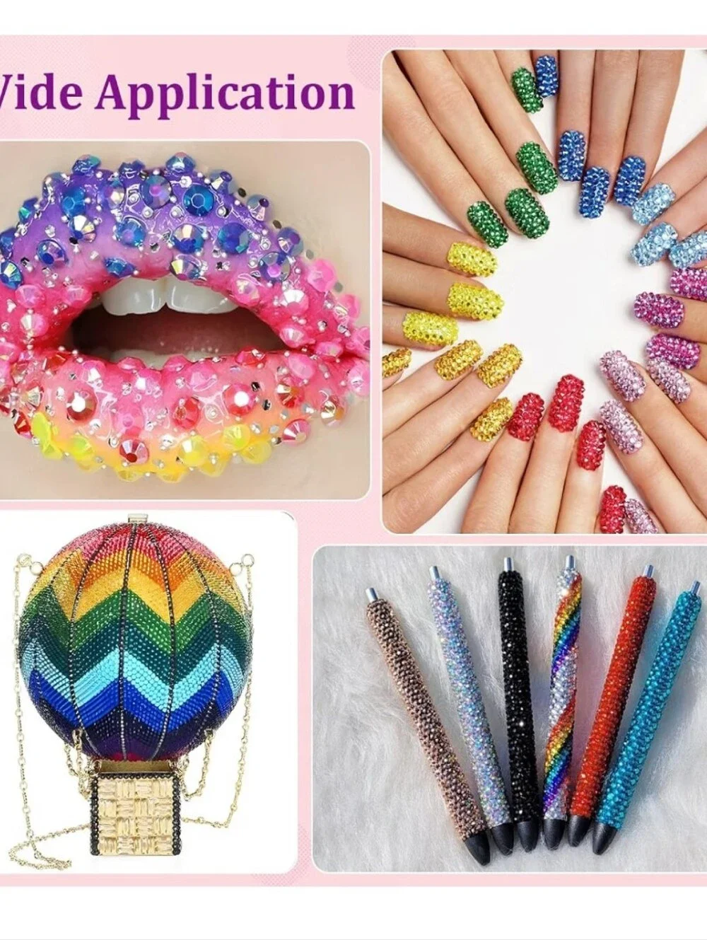 34000 Multicolor Resin Jelly Rhinestone Kit with B-7000 Glue